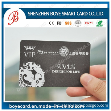 Useful PVC Plastic Frosted Finish VIP Card
